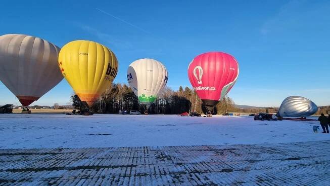 Balonové létání u Kejžlice únor 2023