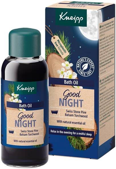 Kneipp Good Night olej do koupele s přírodními éterickými oleji uvolní mysl a vyživí pokožku 100 ml - VMD drogerie a parfumerie