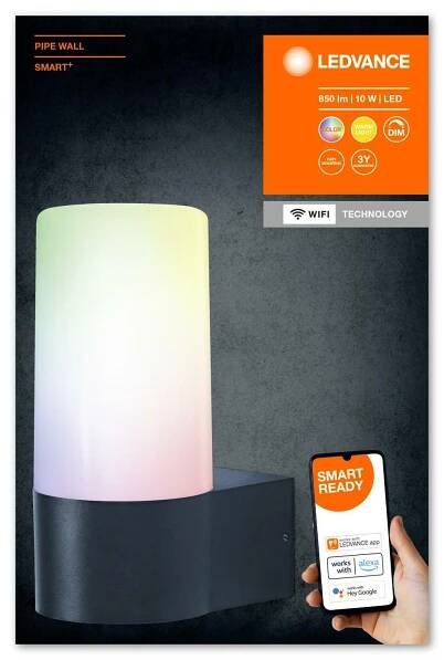 LEDVANCE SMART+ Wifi Pipe Wall RGB + W 4058075564183 | Žárovky.cz