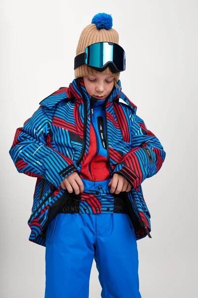 Dětská membránová zimní bunda Reima Tirro - Bright blue - Skibi Kids
