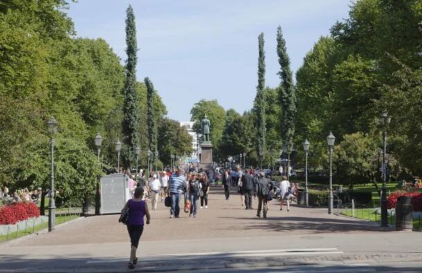 Esplanade Park v Helsinkách