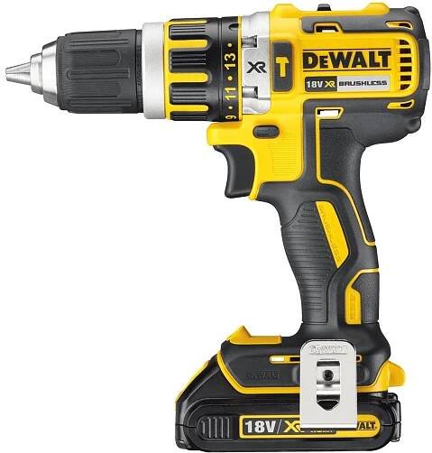 DeWALT DCD795S2 Aku bezuhlíková vrtačka s příklepem 18V XR Li-Ion