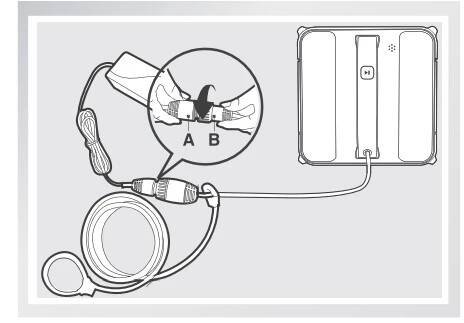 Automatický robot na čištění okenních skel ECOVACS WINBOT8 - t konec A a konec B