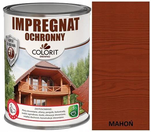 COLORIT VODNÍ OCHRANNÝ IMPREGNÁT 4,5 L MAHAGON