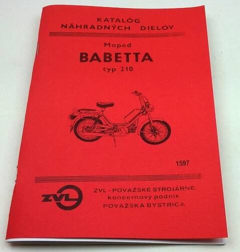 Babetta typ 210 Katalog ND reprint