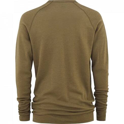 Pánské - Trička s dlouhým rukávem - Bula Geo Merino Wool Crewe Moss | termopradlo.com