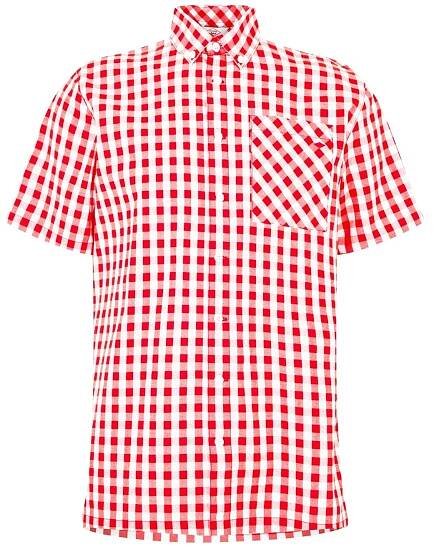 pánská košile LEE COOPER - RED/WHITE - L