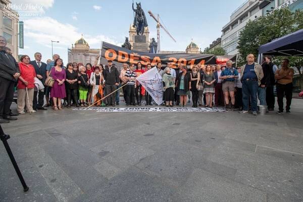 Oděsa 2014 I pietní shromáždění za oběti