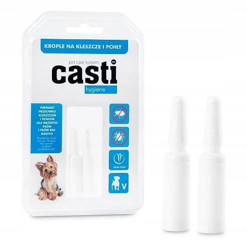 Kapky pro psy malých plemen proti klíšťatům a blechám 4 ml