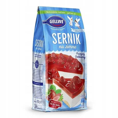 TĚSTO V PRÁŠKU CHEESECAKE ZA STUDENA GELLWE 193 G Kód výrobce 5900552012504