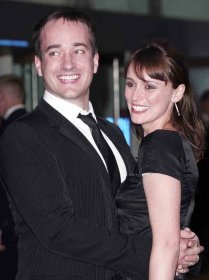 Matthew MacFadyen and Keeley Hawes during "Pride and Prejudice" London Premiere at Odeon Leicester Square in London, Great Britain