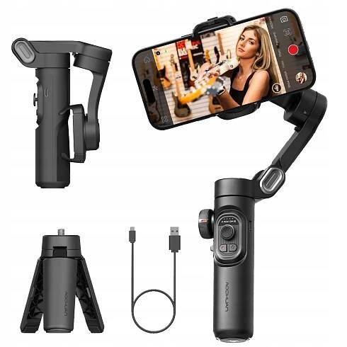 STABILIZÁTOR MOBILE SELFIE TYČ GIMBAL ANTISHOCK SMART TRACKING