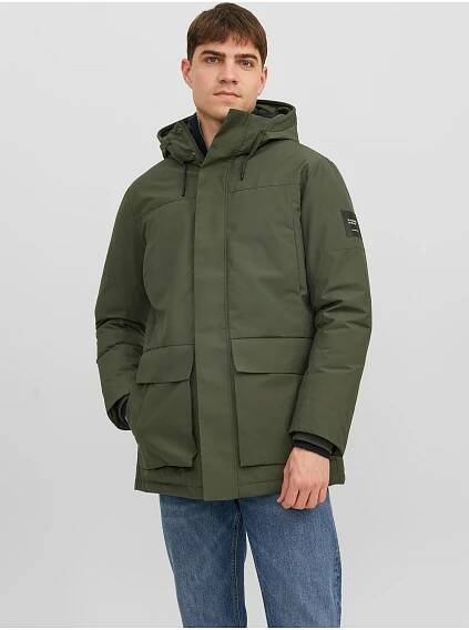Khaki pánská zimní parka Jack & Jones Rob | ZOOT.cz