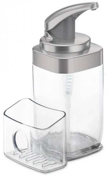 Kovový dávkovač mýdla 650 ml - simplehuman