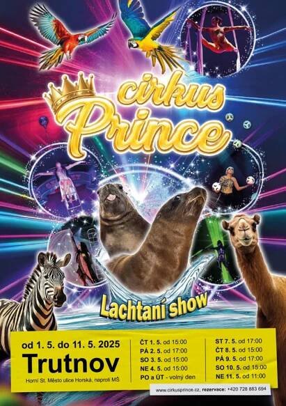 Cirkus Prince je zpět v Trutnově! Vyhrajte vstupenky nejen na lachtaní show | Trutnovinky