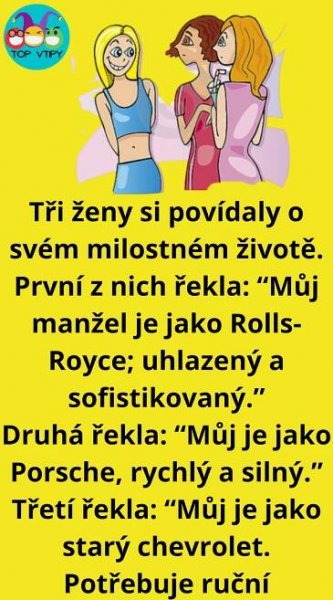 Vtip Dne: Vtipný vtip – Rozhovory krásných žen