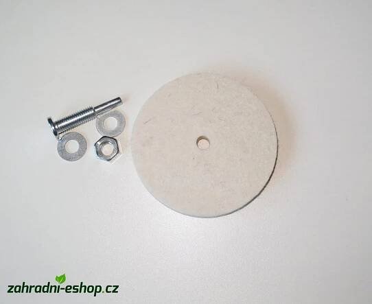 Leštící kotouč filcový 100mm 12mm do vrtačky
