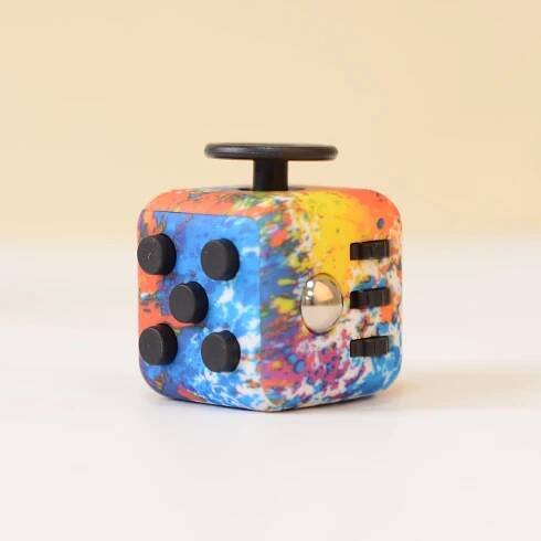 Fidget Cube Hračka uvolňující stres proti úzkosti Skvělá pro dospělé a děti[Nápad na dárek][Relaxační hračka][Uvolňovač stresu][Měkký materiál]