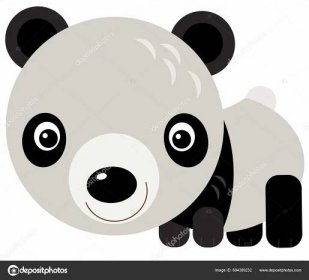 Kreslené Asijské Scény Panda Medvěd Bílém Pozadí Ilustrace Pro Děti