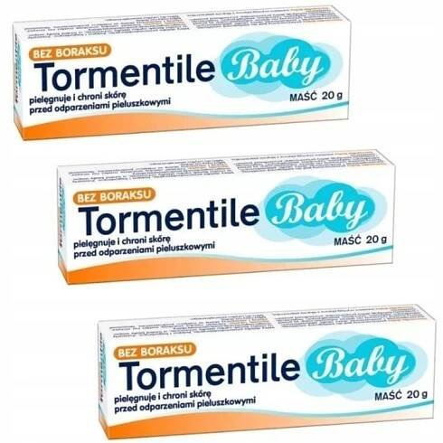 Tormentile Baby mast na opruzeniny s oxidem zinečnatým 3 tuby