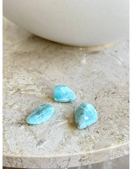 3ks larimar leštěný Dominikánská r. 15g