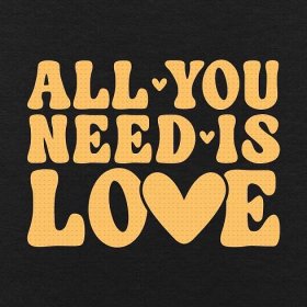 All You Need Is Love Svg, Png, Eps, Pdf Files, Love Is All You Need Svg, Love Valentine Svg, Retro Valentine Svg, Valentine Svg, Love Svg image 5