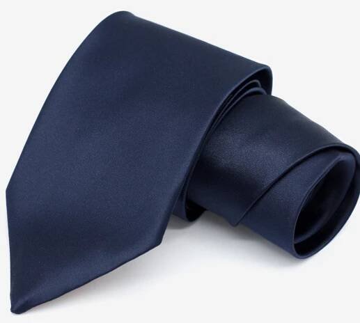 navy blue rich royal blue italian satin neck tie classic width vivid clothing toronto