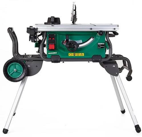 HiKOKI C10RJWAZ Stolní okružní pila (1520W/255mm) včetně stojanu a kotouče
