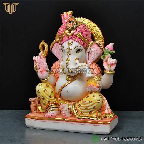 Marble Ganesh Statue - Ganesh Moorti Manufacturer Exporter.