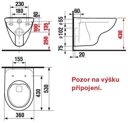GEBERIT KOMBIFIX ECO, nádržka UP 320 bez tlačítka + WC JIKA LYRA PLUS RIMLESS + SEDÁTKO DURAPLAST (110.302.00.5 LY1)