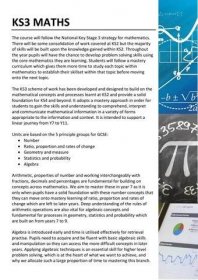 "Mathematics KS3" publication cover image