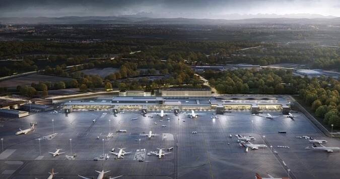 Terminál Letiště Krakov po rozšíření. Zdroj: Krakow Airport