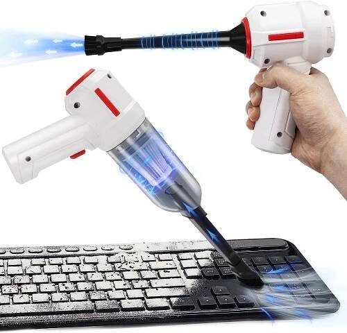 Air Duster Mini vysavač a stlačený vzduch a dmychadlo Čistič klávesnice 3 v 1 35000 ot./min.