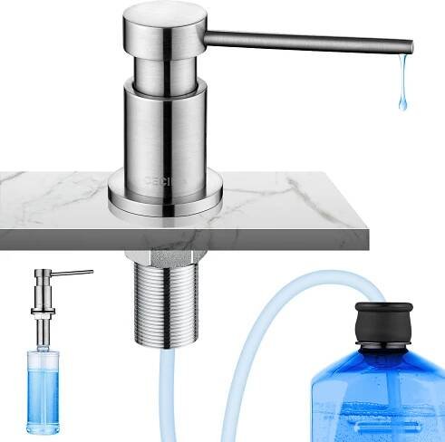 CECIPA 300ML dávkovač mýdla kuchyňská vestavba, kuchyňský dřez z nerezové oceli