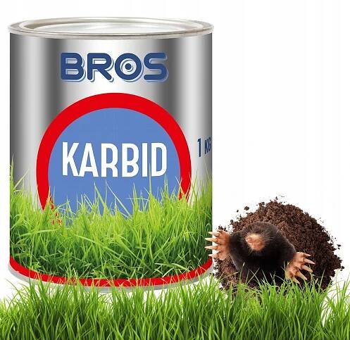 Karbid Odpuzovač krtků Nornice Granulovaný přípravek bojuje proti BROS 1 kg