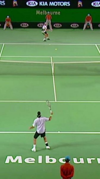AROUND THE NET winner from Federer!