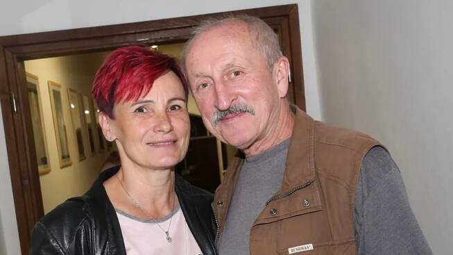 Oldřich Navrátil se svou druhou manželkou Monikou