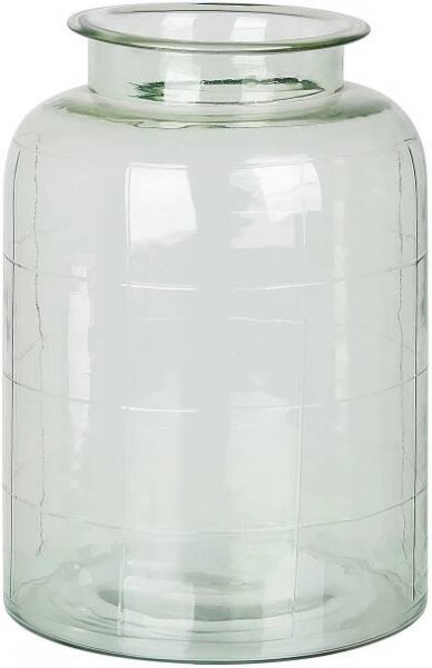 Skleněná váza na květy 35 cm světle zelená VINDALOO_830536