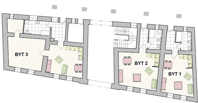 Byty Elišky Krásnohorské - Nové byty Olomouc
