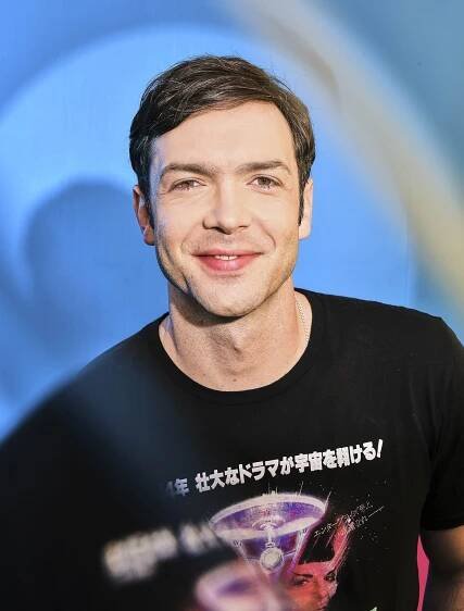 Ethan Peck at an event for Star Trek: Podivné nové světy (2022)