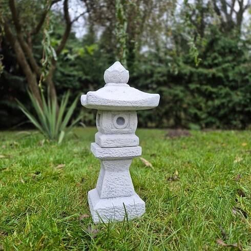 Zahradní figurka Japonská lampa Pagoda Na podstavci ozdoba 37 cm 6 kg Série Pagody