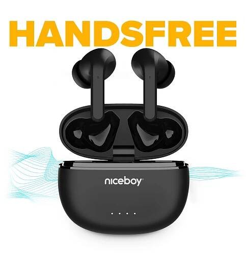 Telefon si můžete nechat v kapse, příchozí hovory si vyřídíte pomocí sluchátek Niceboy Hive Pins 3 ANC díky podpoře Handsfree.