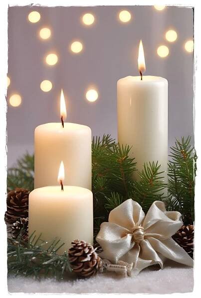 Grafika: Adventní šablona - tři svíčky