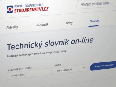 Česko-anglický technický slovník online
