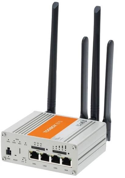 TOSIBOX 675UK - VPN Router, vestavěný LTE-modem, Dual SIM slots, 3x LAN