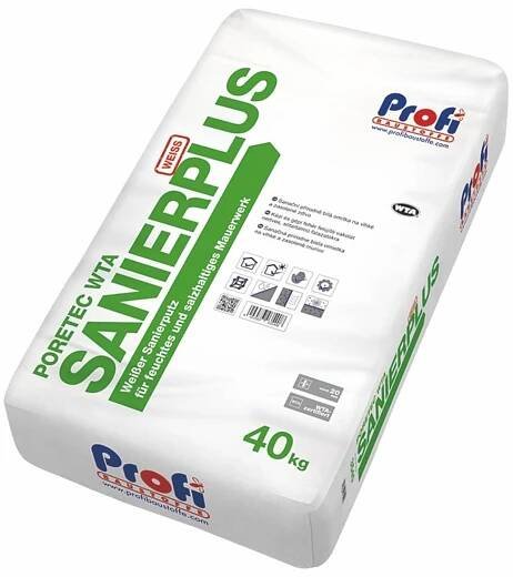Omítka sanační PROFI Plus – 40 kg | PRO-DOMA - Stavebniny PRO-DOMA | Váš dodavatel stavebních materiálů
