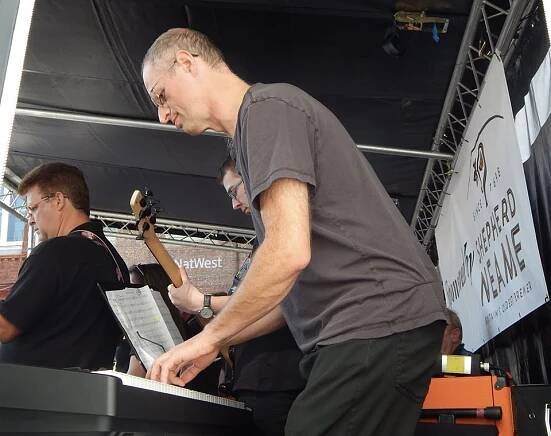 Chris Barnes having fun with Invicta Jazz Orchestra IJO