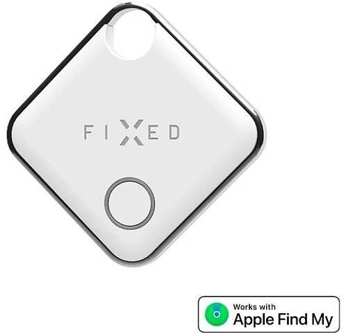 Smart tracker FIXED Tag s podporou Find My, bílý