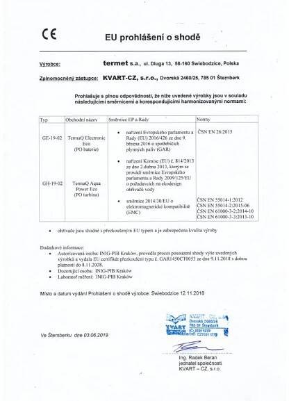 115-0027 Plynový průtokový ohřívač PO TURBÍNA EKO 2. jakost - Domotechna