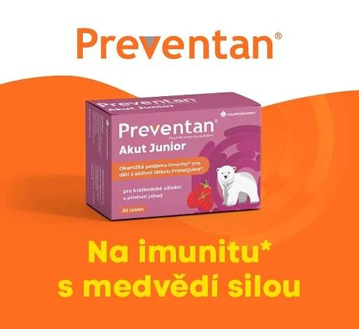 Preventan Akut Junior. Na imunitu s medvědí silou.